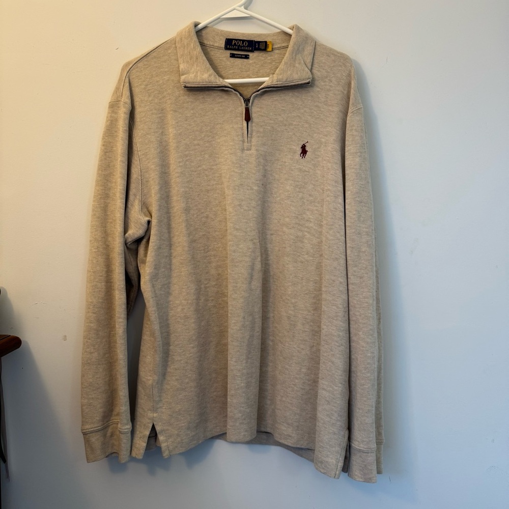 Ralph Lauren Beige Estate Rib Sweater - Picture 3 of 6